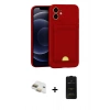 MARSİLYAN™- iPhone 11 Kılıf Vadi Çizgi Prime - Siyah 6D Antistatik Mat Seramik Hayalet Nano Ekran Koruyucu + Pers Alüminyum Kamera Lens - GD