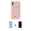 MARSİLYAN™- iPhone 11 Kılıf Vadi Çizgi Prime - Siyah 6D Antistatik Mat Seramik Hayalet Nano Ekran Koruyucu + Neon Fosforlu Kamera Lens - MI