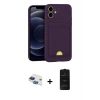 MARSİLYAN™- iPhone 11 Kılıf Vadi Çizgi Prime - Siyah 6D Antistatik Mat Seramik Hayalet Nano Ekran Koruyucu + Pers Alüminyum Kamera Lens - LT
