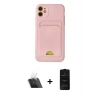 MARSİLYAN™- iPhone 11 Kılıf Vadi Çizgi Prime - Siyah 6D Antistatik Mat Seramik Hayalet Nano Ekran Koruyucu + Kamera Lens Koruma Cam - SF