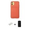 MARSİLYAN™- iPhone 11 Kılıf Vadi Çizgi Prime - Siyah 6D Antistatik Mat Seramik Hayalet Nano Ekran Koruyucu + Renkli Kamera Lens Koruma Cam - TU