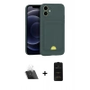 MARSİLYAN™- iPhone 11 Kılıf Vadi Çizgi Prime - Siyah 6D Antistatik Mat Seramik Hayalet Nano Ekran Koruyucu + Kamera Lens Koruma Cam - SF