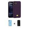 MARSİLYAN™- iPhone 11 Kılıf Vadi Çizgi Prime - Siyah 6D Antistatik Mat Seramik Hayalet Nano Ekran Koruyucu + Neon Fosforlu Kamera Lens - MI