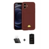 MARSİLYAN™- iPhone 11 Kılıf Vadi Çizgi Prime - Siyah 6D Antistatik Mat Seramik Hayalet Nano Ekran Koruyucu + Kamera Lens Koruma Cam - SF