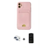 MARSİLYAN™- iPhone 11 Kılıf Vadi Çizgi Prime - Siyah 6D Antistatik Mat Seramik Hayalet Nano Ekran Koruyucu + Pers Alüminyum Kamera Lens - LT