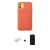 MARSİLYAN™- iPhone 11 Kılıf Vadi Çizgi Prime - Siyah 6D Antistatik Mat Seramik Hayalet Nano Ekran Koruyucu + Renkli Kamera Lens Koruma Cam - SI