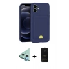MARSİLYAN™- iPhone 11 Kılıf Vadi Çizgi Prime - Siyah 6D Antistatik Mat Seramik Hayalet Nano Ekran Koruyucu + Raze Metal Kamera Lens - MI