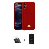 MARSİLYAN™- iPhone 11 Kılıf Vadi Çizgi Prime - Siyah 6D Antistatik Mat Seramik Hayalet Nano Ekran Koruyucu + Kamera Lens Koruma Cam - SF