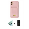 MARSİLYAN™- iPhone 11 Kılıf Vadi Çizgi Prime - Siyah 6D Antistatik Mat Seramik Hayalet Nano Ekran Koruyucu + Raze Metal Kamera Lens - MI