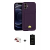 MARSİLYAN™- iPhone 11 Kılıf Vadi Çizgi Prime - Siyah 6D Antistatik Mat Seramik Hayalet Nano Ekran Koruyucu + Pers Alüminyum Kamera Lens - KI