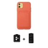 MARSİLYAN™- iPhone 11 Kılıf Vadi Çizgi Prime - Siyah 6D Antistatik Mat Seramik Hayalet Nano Ekran Koruyucu + PVD Metal Kamera Lens - TU