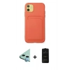 MARSİLYAN™- iPhone 11 Kılıf Vadi Çizgi Prime - Siyah 6D Antistatik Mat Seramik Hayalet Nano Ekran Koruyucu + Raze Metal Kamera Lens - MI