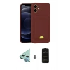 MARSİLYAN™- iPhone 11 Kılıf Vadi Çizgi Prime - Siyah 6D Antistatik Mat Seramik Hayalet Nano Ekran Koruyucu + Raze Metal Kamera Lens - MI