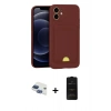 MARSİLYAN™- iPhone 11 Kılıf Vadi Çizgi Prime - Siyah 6D Antistatik Mat Seramik Hayalet Nano Ekran Koruyucu + Pers Alüminyum Kamera Lens - LT