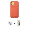 MARSİLYAN™- iPhone 11 Kılıf Vadi Çizgi Prime - Siyah 6D Mat Seramik Hayalet Nano Ekran Koruyucu + Pers Alüminyum Kamera Lens - GI