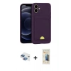 MARSİLYAN™- iPhone 11 Kılıf Vadi Çizgi Prime - Siyah 6D Mat Seramik Hayalet Nano Ekran Koruyucu + Pers Alüminyum Kamera Lens - GI