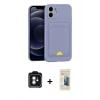 MARSİLYAN™- iPhone 11 Kılıf Vadi Çizgi Prime - Siyah 6D Mat Seramik Hayalet Nano Ekran Koruyucu + PVD Metal Kamera Lens - MI