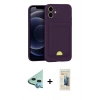 MARSİLYAN™- iPhone 11 Kılıf Vadi Çizgi Prime - Siyah 6D Mat Seramik Hayalet Nano Ekran Koruyucu + Raze Metal Kamera Lens - MI