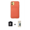 MARSİLYAN™- iPhone 11 Kılıf Vadi Çizgi Prime - Siyah 6D Mat Seramik Hayalet Nano Ekran Koruyucu + PVD Metal Kamera Lens - TU