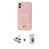 MARSİLYAN™- iPhone 11 Kılıf Vadi Çizgi Prime - Siyah 6D Mat Seramik Hayalet Nano Ekran Koruyucu + Raze Metal Kamera Lens - GS