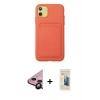 MARSİLYAN™- iPhone 11 Kılıf Vadi Çizgi Prime - Siyah 6D Mat Seramik Hayalet Nano Ekran Koruyucu + Raze Metal Kamera Lens - SH