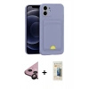 MARSİLYAN™- iPhone 11 Kılıf Vadi Çizgi Prime - Siyah 6D Mat Seramik Hayalet Nano Ekran Koruyucu + Raze Metal Kamera Lens - SH