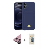 MARSİLYAN™- iPhone 11 Kılıf Vadi Çizgi Prime - Siyah 6D Mat Seramik Hayalet Nano Ekran Koruyucu + Raze Metal Kamera Lens - SH