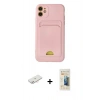 MARSİLYAN™- iPhone 11 Kılıf Vadi Çizgi Prime - Siyah 6D Mat Seramik Hayalet Nano Ekran Koruyucu + Renkli Kamera Lens Koruma Cam - YL