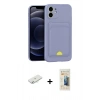 MARSİLYAN™- iPhone 11 Kılıf Vadi Çizgi Prime - Siyah 6D Mat Seramik Hayalet Nano Ekran Koruyucu + Renkli Kamera Lens Koruma Cam - SI