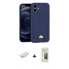 MARSİLYAN™- iPhone 11 Kılıf Vadi Çizgi Prime - Siyah 6D Mat Seramik Hayalet Nano Ekran Koruyucu + Renkli Kamera Lens Koruma Cam - YL