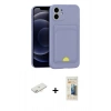 MARSİLYAN™- iPhone 11 Kılıf Vadi Çizgi Prime - Siyah 6D Mat Seramik Hayalet Nano Ekran Koruyucu + Renkli Kamera Lens Koruma Cam - YL