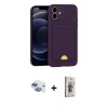 MARSİLYAN™- iPhone 11 Kılıf Vadi Çizgi Prime - Siyah Bilvis 3D Cam Ekran Koruyucu + Pers Alüminyum Kamera Lens - GI