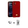 MARSİLYAN™- iPhone 11 Kılıf Vadi Çizgi Prime - Siyah Bilvis 3D Cam Ekran Koruyucu + Pers Alüminyum Kamera Lens - GI