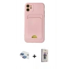 MARSİLYAN™- iPhone 11 Kılıf Vadi Çizgi Prime - Siyah Bilvis 3D Cam Ekran Koruyucu + Pers Alüminyum Kamera Lens - GI