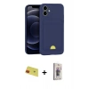 MARSİLYAN™- iPhone 11 Kılıf Vadi Çizgi Prime - Siyah Bilvis 3D Cam Ekran Koruyucu + Rainbow Kamera Lens Koruma Cam - KI