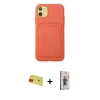 MARSİLYAN™- iPhone 11 Kılıf Vadi Çizgi Prime - Siyah Bilvis 3D Cam Ekran Koruyucu + Rainbow Kamera Lens Koruma Cam - KI