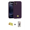 MARSİLYAN™- iPhone 11 Kılıf Vadi Çizgi Prime - Siyah Bilvis 3D Cam Ekran Koruyucu + Rainbow Kamera Lens Koruma Cam - KI