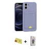 MARSİLYAN™- iPhone 11 Kılıf Vadi Çizgi Prime - Siyah Bilvis 3D Cam Ekran Koruyucu + Rainbow Kamera Lens Koruma Cam - KI
