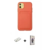 MARSİLYAN™- iPhone 11 Kılıf Vadi Çizgi Prime - Siyah Bilvis 3D Cam Ekran Koruyucu + Renkli Kamera Lens Koruma Cam - TU