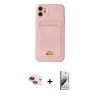 MARSİLYAN™- iPhone 11 Kılıf Vadi Çizgi Prime - Siyah Bilvis 3D Mat Cam Ekran Koruyucu + Pers Alüminyum Kamera Lens - KI