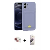 MARSİLYAN™- iPhone 11 Kılıf Vadi Çizgi Prime - Siyah Bilvis 3D Mat Cam Ekran Koruyucu + Pers Alüminyum Kamera Lens - KI