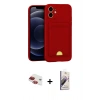 MARSİLYAN™- iPhone 11 Kılıf Vadi Çizgi Prime - Siyah Bilvis 3D Mat Cam Ekran Koruyucu + Pers Alüminyum Kamera Lens - KI