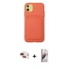 MARSİLYAN™- iPhone 11 Kılıf Vadi Çizgi Prime - Siyah Bilvis 3D Mat Cam Ekran Koruyucu + Pers Alüminyum Kamera Lens - KI