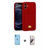 MARSİLYAN™- iPhone 11 Kılıf Vadi Çizgi Prime - Siyah Bilvis 3D Mat Cam Ekran Koruyucu + Neon Fosforlu Kamera Lens - MI