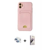 MARSİLYAN™- iPhone 11 Kılıf Vadi Çizgi Prime - Siyah Bilvis 3D Mat Cam Ekran Koruyucu + Pers Alüminyum Kamera Lens - GI
