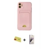 MARSİLYAN™- iPhone 11 Kılıf Vadi Çizgi Prime - Siyah Bilvis 3D Mat Cam Ekran Koruyucu + Rainbow Kamera Lens Koruma Cam - KI