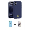 MARSİLYAN™- iPhone 11 Kılıf Vadi Çizgi Prime - Siyah Bilvis 3D Mat Cam Ekran Koruyucu + Neon Fosforlu Kamera Lens - YL