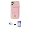 MARSİLYAN™- iPhone 11 Kılıf Vadi Çizgi Prime - Siyah Bilvis 5in1 3D Magic Cam Ekran Koruyucu + Gold Pers Alüminyum Kamera Lens