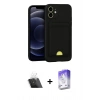MARSİLYAN™- iPhone 11 Kılıf Vadi Çizgi Prime - Siyah Bilvis 5in1 3D Magic Cam Ekran Koruyucu + Kamera Lens Koruma Cam - SF