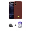 MARSİLYAN™- iPhone 11 Kılıf Vadi Çizgi Prime - Siyah Bilvis 5in1 3D Magic Cam Ekran Koruyucu + Kamera Lens Koruma Cam - SF